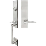 INOX - MH Handleset Tubular Air-stream Full Dummy 32D LH - Satin Stainless Steel