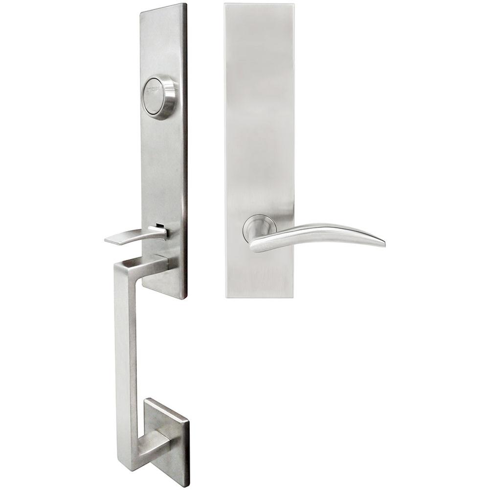 INOX - MH Handleset Tubular Air-stream Full Dummy 32D RH - Satin Stainless Steel