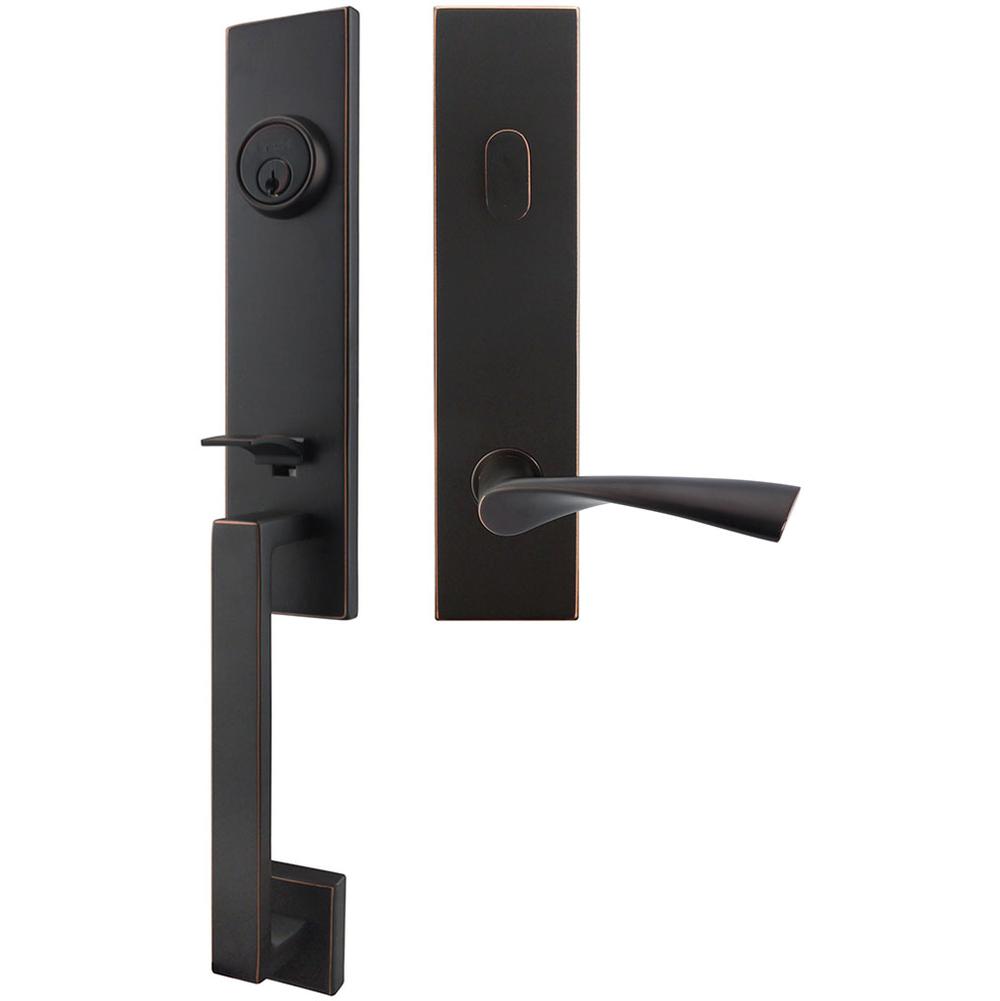 INOX - MH Handleset Tubular Breeze Entry 2-3/4''  10B RHR - Oil Rubbed Bronze