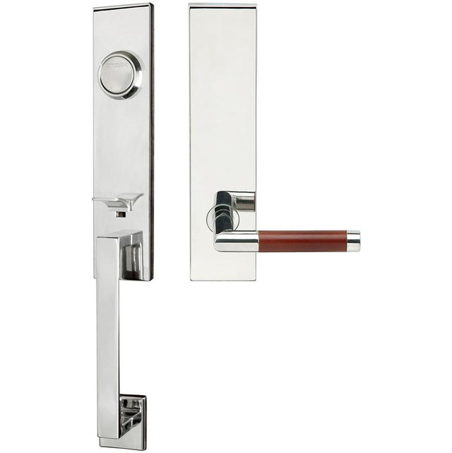 INOX - MH Handleset Tubular Cabernet Full Dummy 32 LH - Polished Stainless Steel