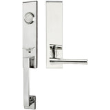 INOX - MH Handleset Tubular Champagne Full Dummy 32 LH - Polished Stainless Steel