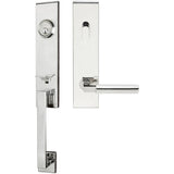 INOX - MH Handleset Tubular Aurora Entry 2-3/4''  32 RH - Polished Stainless Steel