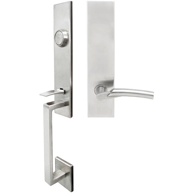 INOX - MH Handleset Tubular Phoenix Full Dummy 32D LH - Satin Stainless Steel
