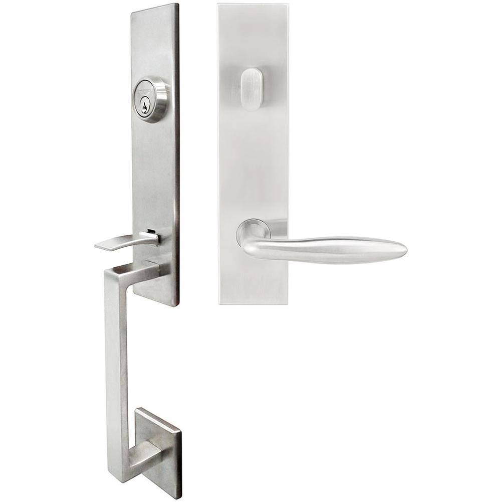 INOX - MH Handleset Tubular Summer Entry 2-3/8''  32D RHR - Satin Stainless Steel