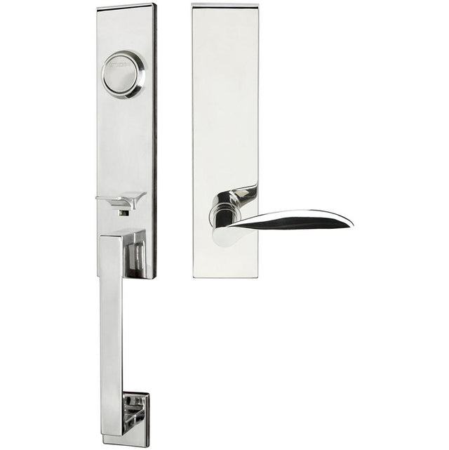 INOX - MH Handleset Tubular Stratus Full Dummy 32 LH - Polished Stainless Steel