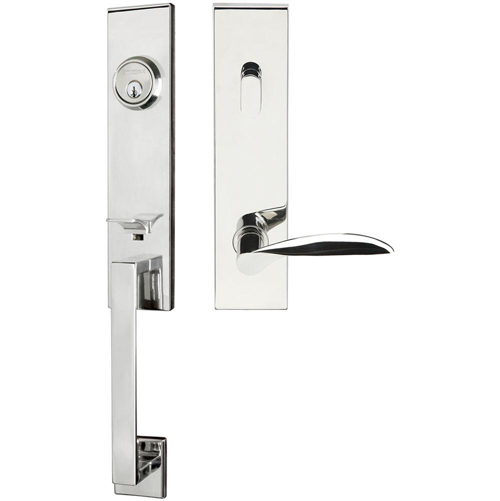 INOX - MH Handleset Tubular Stratus Entry 2-3/4''  32 RH - Polished Stainless Steel