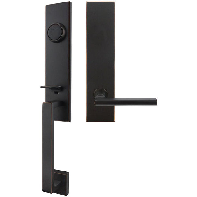INOX - MH Handleset Tubular Sunrise Full Dummy 10B LH - Oil Rubbed Bronze