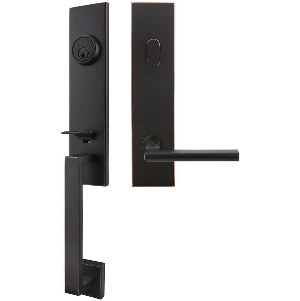 INOX - MH Handleset Tubular Sunrise Entry 2-3/4''  10B RH - Oil Rubbed Bronze