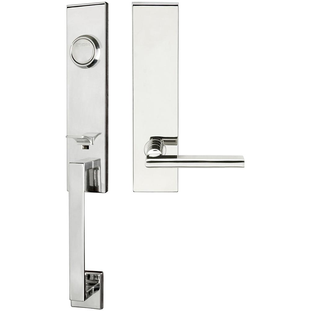 INOX - MH Handleset Tubular Sunrise Full Dummy 32 RH - Polished Stainless Steel