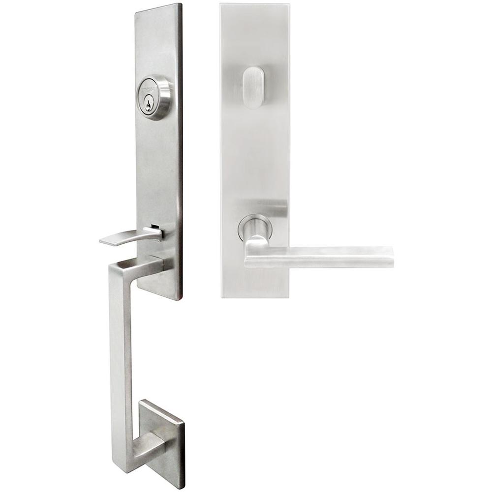 INOX - MH Handleset Tubular Sunrise Entry 2-3/8'' 32D RH - Satin Stainless Steel