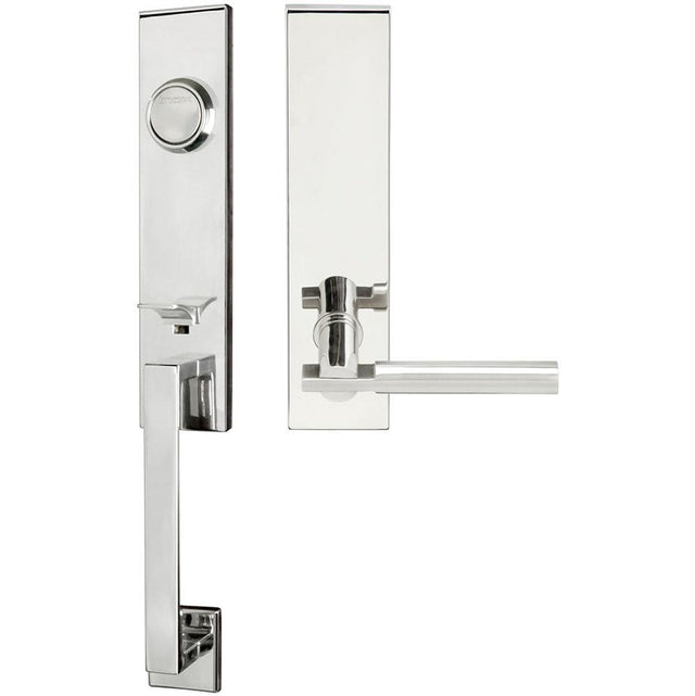 INOX - MH Handleset Tubular Sequoia Full Dummy 32 LH - Polished Stainless Steel