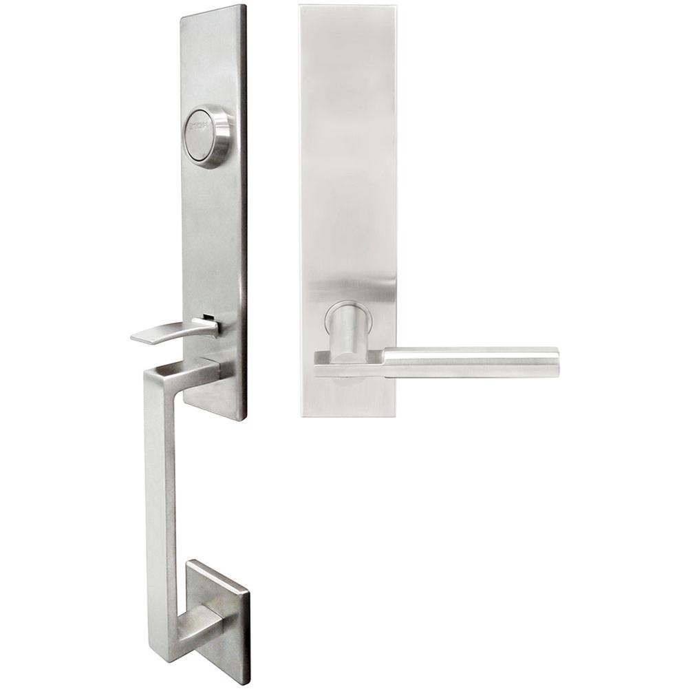 INOX - MH Handleset Tubular Sequoia Full Dummy 32D LH - Satin Stainless Steel