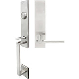INOX - MH Handleset Tubular Sequoia Full Dummy 32D LH - Satin Stainless Steel
