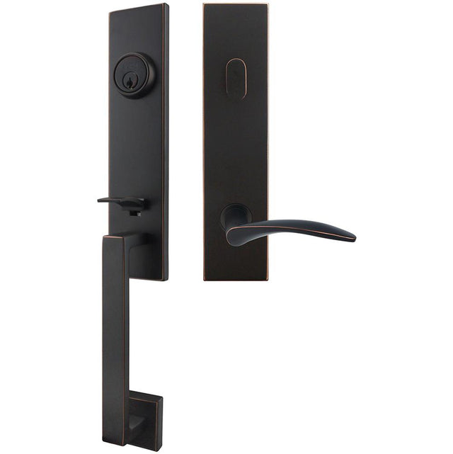 INOX - MH Handleset Tubular Crest Entry 2-3/4''  10B LHR - Oil Rubbed Bronze