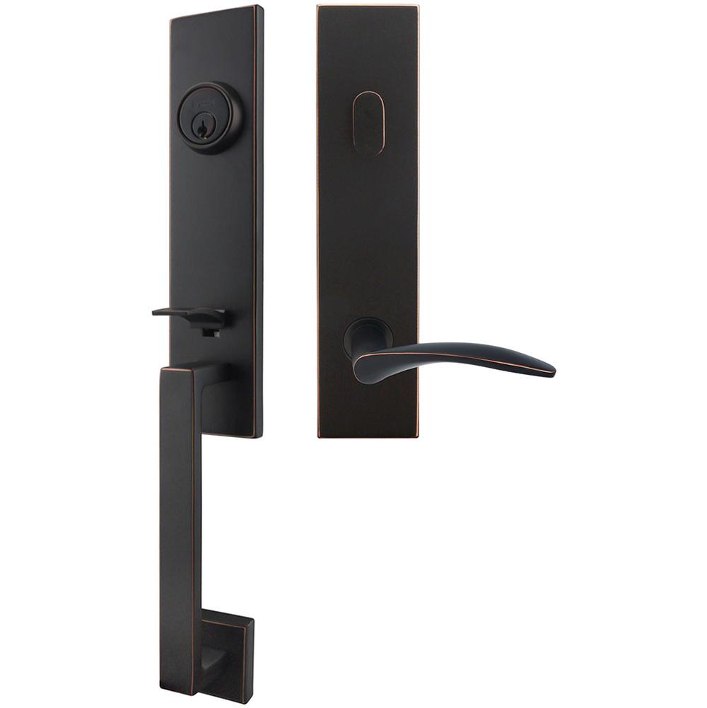 INOX - MH Handleset Tubular Crest Entry 2-3/8''  10B LH - Oil Rubbed Bronze