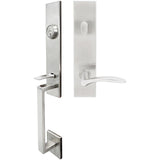 INOX - MH Handleset Tubular Crest Entry 2-3/4''  32D LH - Satin Stainless Steel