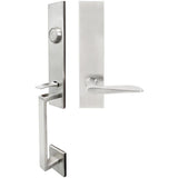 INOX - MH Handleset Tubular Ecco Full Dummy 32D LH - Satin Stainless Steel