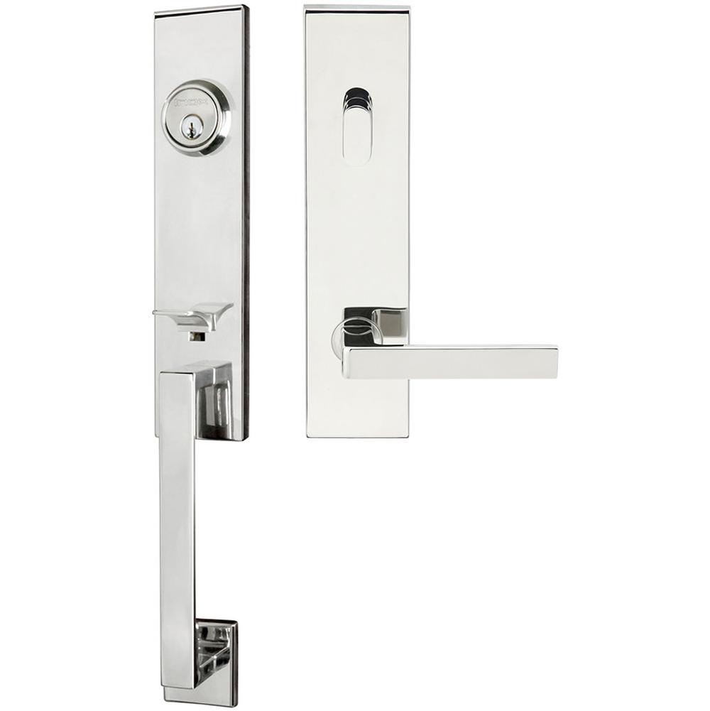 INOX - MH Handleset Tubular Tokyo Entry 2-3/4''  32 RH - Polished Stainless Steel