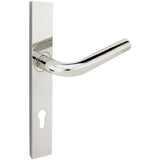 INOX - MU Multipoint 101 Cologne Euro Entry Lever High US32 LH - Polished Stainless Steel