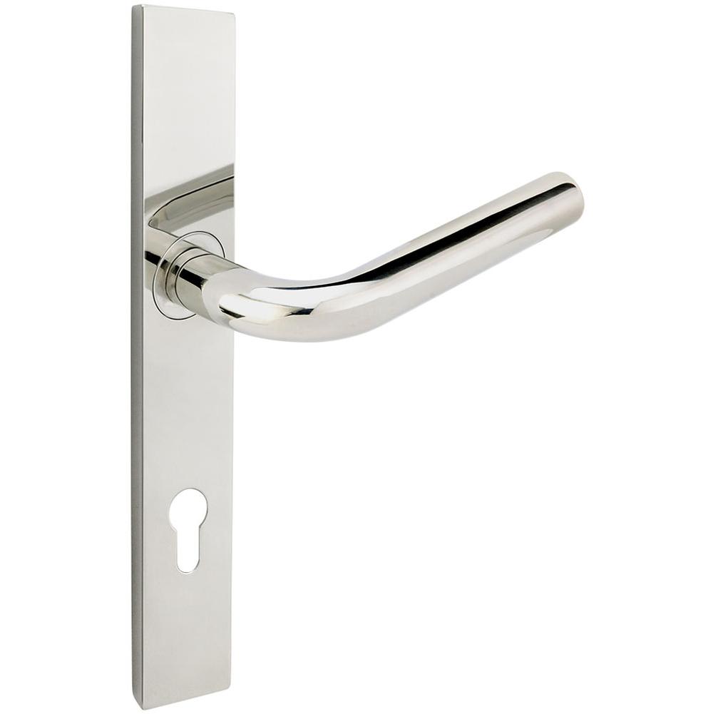 INOX - MU Multipoint 101 Cologne Euro Entry Lever High US32 RH - Polished Stainless Steel