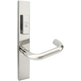 INOX - MU Multipoint 102 Munich US Entry Lever Low US32 RH - Polished Stainless Steel