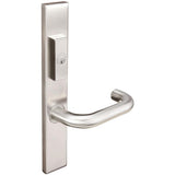 INOX - MU Multipoint 102 Munich US Entry Lever Low US32D LH - Satin Stainless Steel