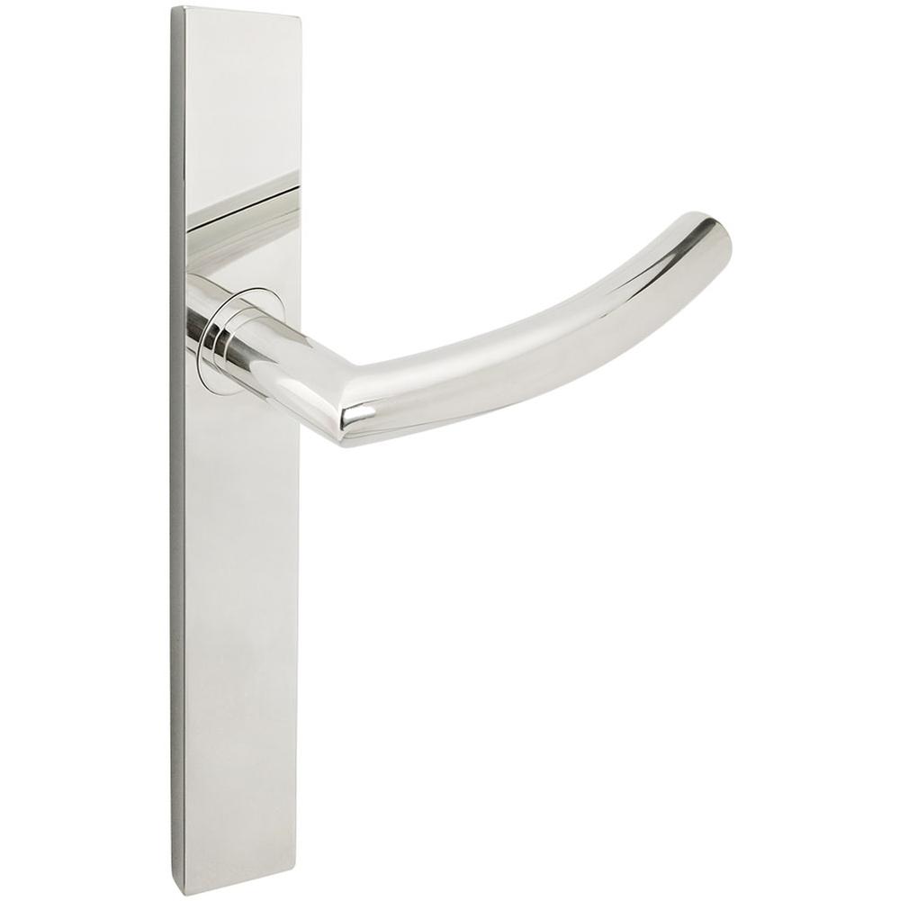 INOX - MU Multipoint 103 Oslo Euro Patio Lever High US32 LH - Polished Stainless Steel