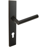 INOX - MU Multipoint 105 Frankfurt Euro Entry Lever High US10B LH - Oil Rubbed Bronze