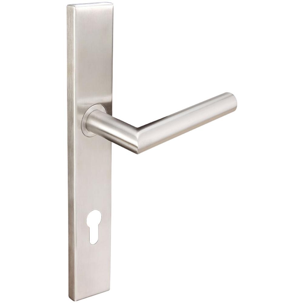 INOX - MU Multipoint 105 Frankfurt Euro Entry Lever High US32D RH - Satin Stainless Steel