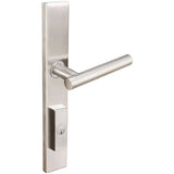 INOX - MU Multipoint 106 Copenhagen US Entry Lever High US32 RH - Polished Stainless Steel