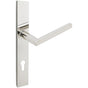 INOX - MU Multipoint 107 Stockholm Euro Entry Lever High US32 LH - Polished Stainless Steel