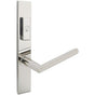 INOX - MU Multipoint 107 Stockholm US Entry Lever Low US32 RH - Polished Stainless Steel