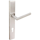 INOX - MU Multipoint 107 Stockholm Euro Entry Lever High US32D LH - Satin Stainless Steel