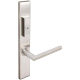 INOX - MU Multipoint 107 Stockholm US Entry Lever Low US32D LH - Satin Stainless Steel