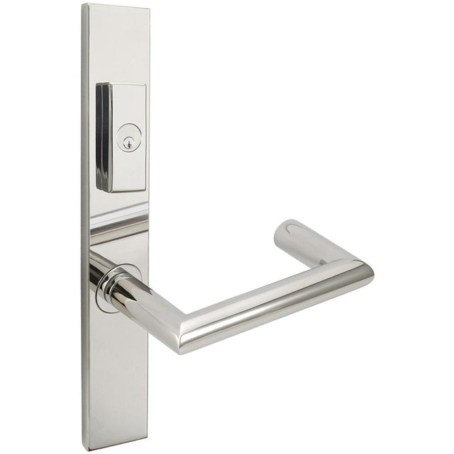 INOX - MU Multipoint 109 Stuttgart US Entry Lever Low US32 RH - Polished Stainless Steel