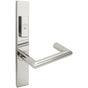 INOX - MU Multipoint 109 Stuttgart US Entry Lever Low US32 RH - Polished Stainless Steel