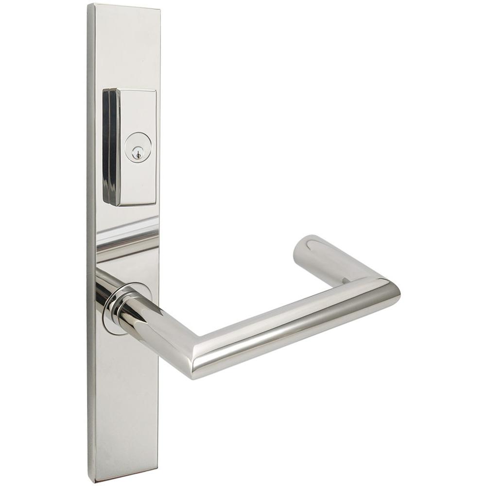 INOX - MU Multipoint 109 Stuttgart US Entry Lever Low US32 LH - Polished Stainless Steel