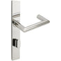 INOX - MU Multipoint 109 Stuttgart US Entry Lever High US32 RH - Polished Stainless Steel
