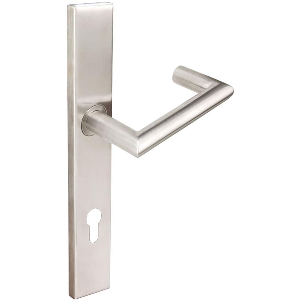 INOX - MU Multipoint 109 Stuttgart Euro Entry Lever High US32D RH - Satin Stainless Steel