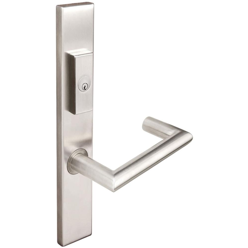 INOX - MU Multipoint 109 Stuttgart US Entry Lever Low US32D LH - Satin Stainless Steel