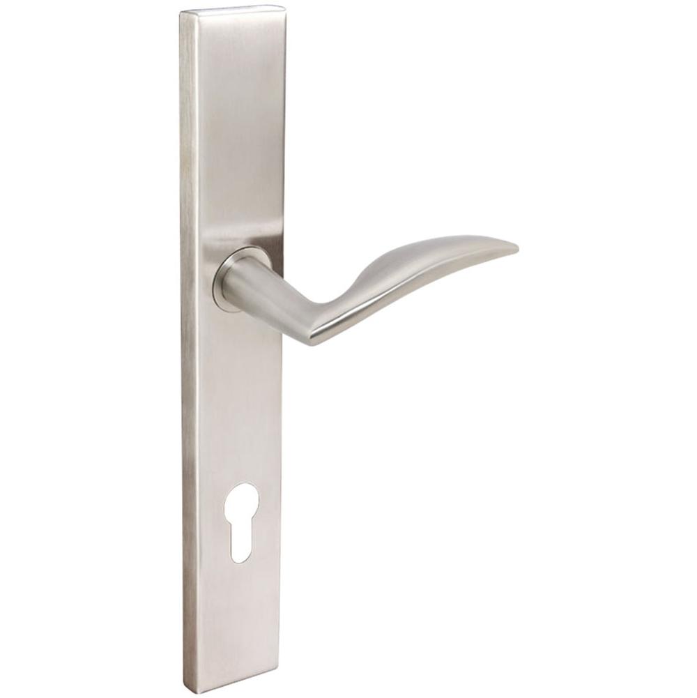INOX - MU Multipoint 210 Air-stream Euro Entry Lever High US32D RH - Satin Stainless Steel
