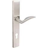 INOX - MU Multipoint 210 Air-stream Euro Entry Lever High US32D LH - Satin Stainless Steel