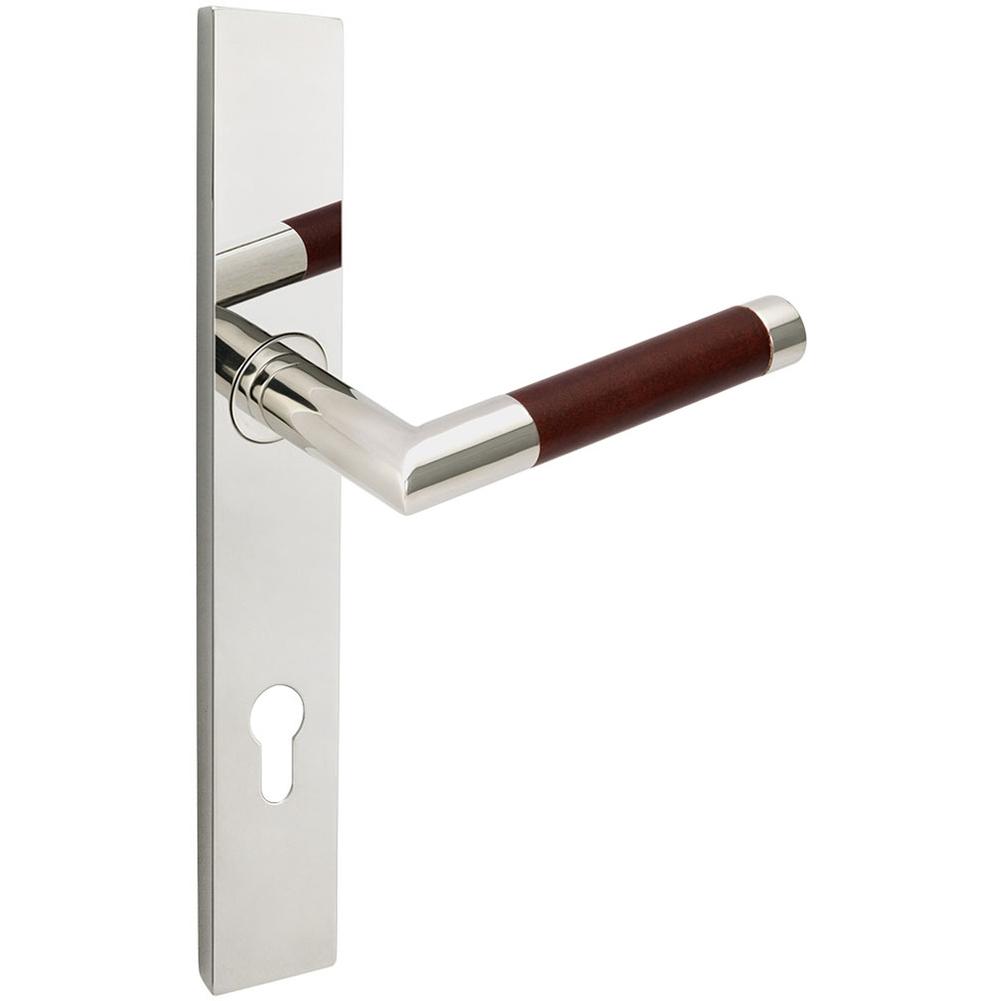 INOX - MU Multipoint 213 Cabernet Euro Entry Lever High US32 RH - Polished Stainless Steel
