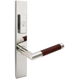 INOX - MU Multipoint 213 Cabernet US Entry Lever Low US32 LH - Polished Stainless Steel