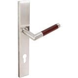 INOX - MU Multipoint 213 Cabernet Euro Entry Lever High US32D LH - Satin Stainless Steel