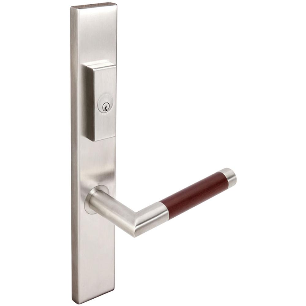 INOX - MU Multipoint 213 Cabernet US Entry Lever Low US32D RH - Satin Stainless Steel