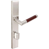 INOX - MU Multipoint 213 Cabernet US Entry Lever High US32D LH - Satin Stainless Steel