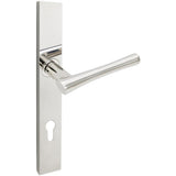 INOX - MU Multipoint 214 Champagne Euro Patio Lever High US32 LH - Polished Stainless Steel