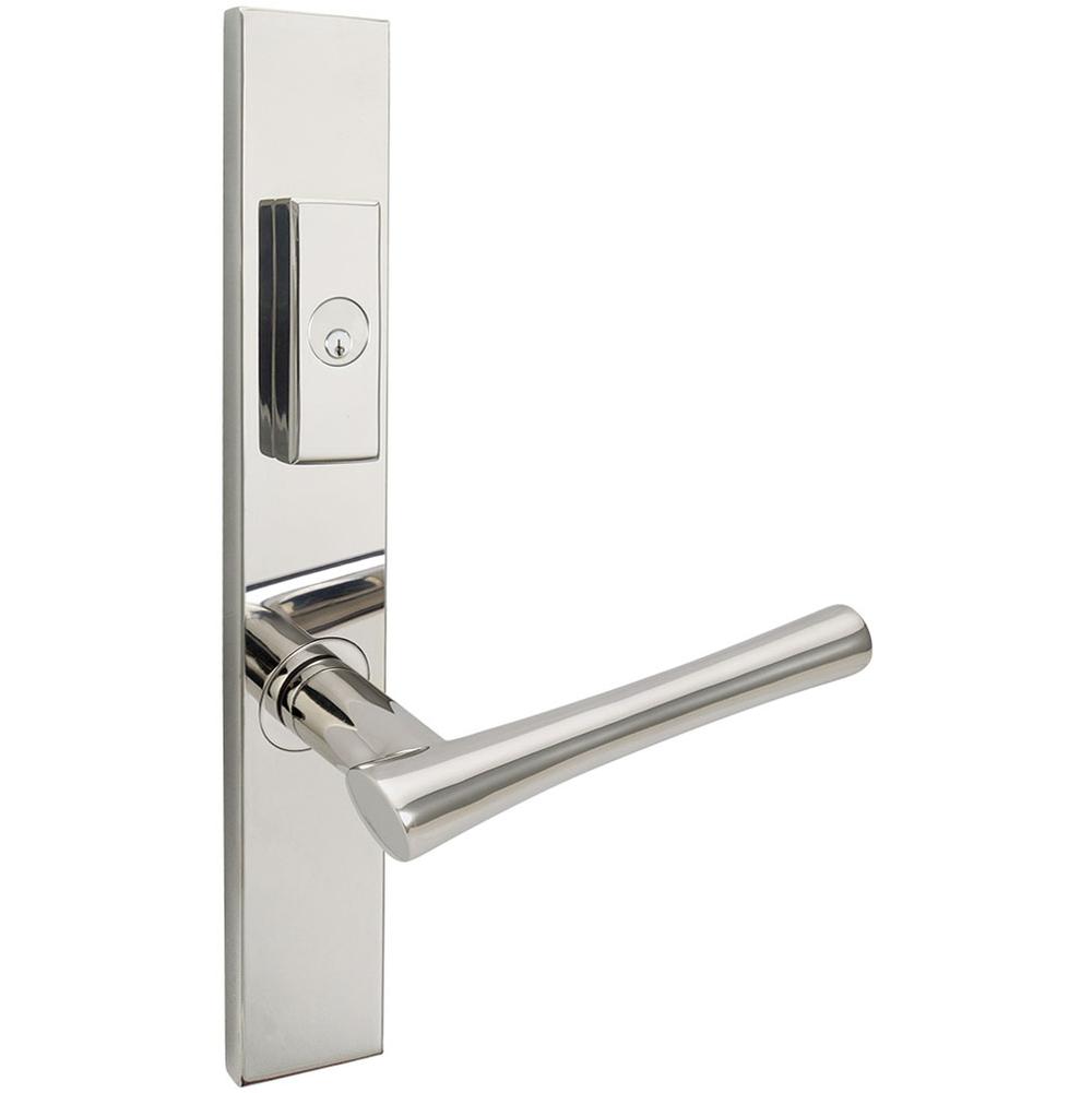 INOX - MU Multipoint 214 Champagne US Entry Lever Low US32 RH - Polished Stainless Steel