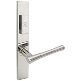 INOX - MU Multipoint 214 Champagne US Entry Lever Low US32 RH - Polished Stainless Steel